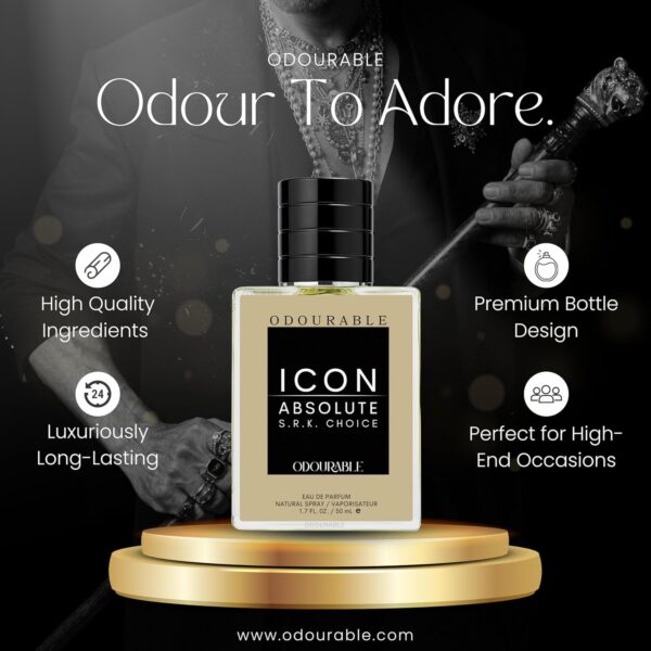 Odourable Icon Absolute Perfume 50ml Eau De Parfum - Image 4