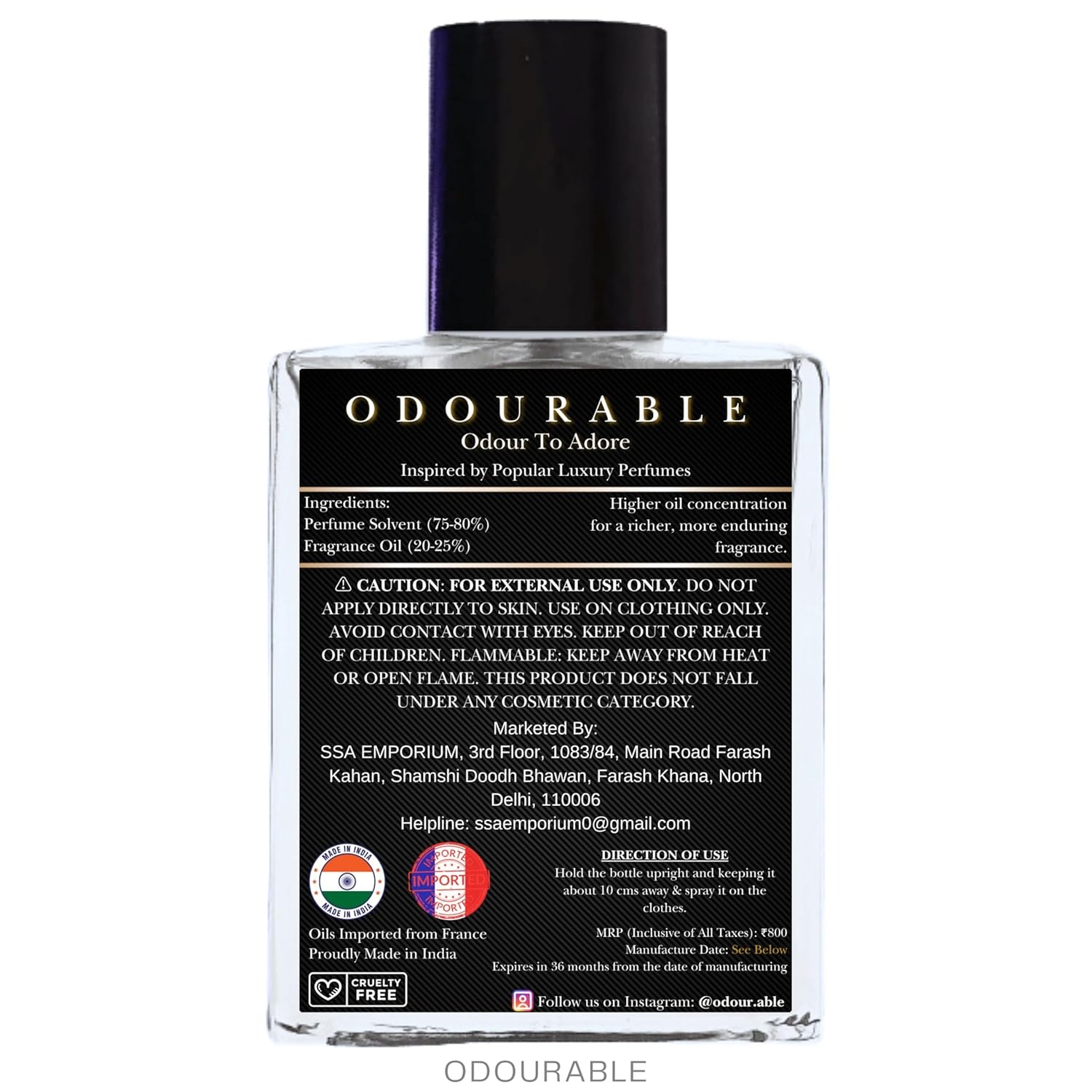 Odourable Aventus Perfume - Image 4